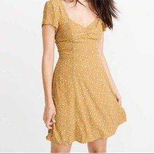 Abercrombie & Fitch Yellow Floral Dress